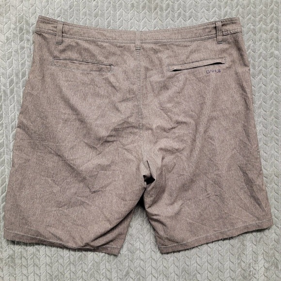 Da Hui Mens Shorts Size 40 Hybrid Collection Heathered Brown No‎ Drawstrings - Picture 7 of 9